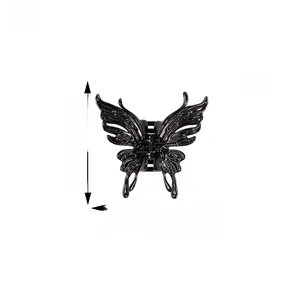 Detailed dimensions of butterfly hair claw clip with size measurements and weight info