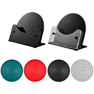 Thick round heat-resistant silicone trivets and storage racks for dining tables