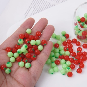 Mini pomodori realistici da 6mm per casa delle bambole e accessori vegetali fai-da-te