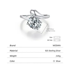 Bague étincelante en argent sterling S925 avec une grande pierre ovale de 7x9 mm