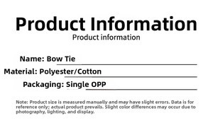 Detailed product specifications for velvet Christmas bows showing material and packaging info