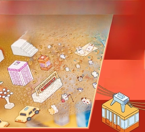 Close-up of waterproof PET cartoon stickers showing durable material for scrapbooking