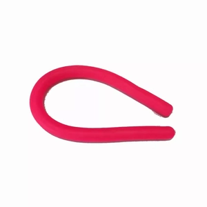Pink TPR stretchy noodle toy for stress relief with flexible elastic rubber material