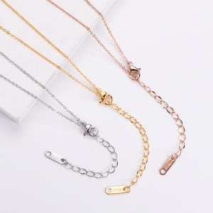 Stainless steel love pendant necklaces in gold, rose gold and silver with 18KGP lobster clasp