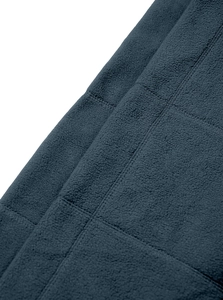 Close-up of premium fleece fabric texture and high-density stitching on men's pullover