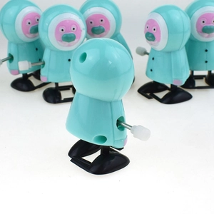 Père Noël bleu mécanique en plastique ABS vert menthe jouet marcheur pour enfants