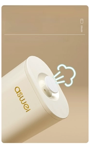 Détail du couvercle de boîte à savon sous vide avec bouton pression et logo doré