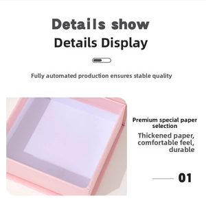 Close-up of pink jewelry box corner made of thick premium specialty paper