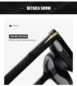 Detailed close-up of premium black acetate frame hinge with golden metal arrow rivets