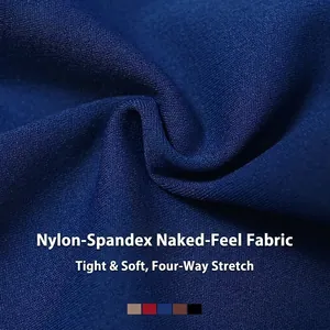 Combinaison de yoga dos nu bleu foncé en tissu mélangé nylon-élasthanne extensible
