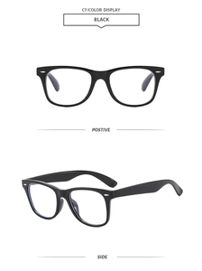 Front and side view of classic black square sunglasses with UV protection and acetate frame