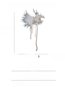 Guide des tailles détaillé pour boucles d'oreilles à franges plumes et strass argent