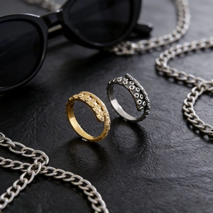 Oktopus Tentakel Ring Edelstahl Saugnapf Textur Offen Verstellbar Punk Rock Hip Hop Vintage Schmuck Für Herren Damen