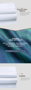 Comparison of Peach Skin, Super Soft and Satin fabrics for Christmas cushion covers