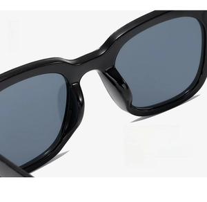 Detail shot of the integrated black sunglasses nose pads for comfortable non-slip wear