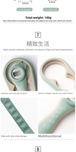 Detailed view of the 5-in-1 multi-opener showing non-slip rubber lining and dimensions