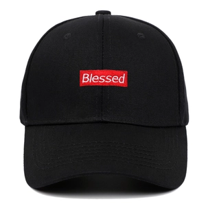Blessed Embroidery Baseball Cap Cotton Twill Adjustable Sun Protection Streetwear Casual Hip Hop Hat For Men Women