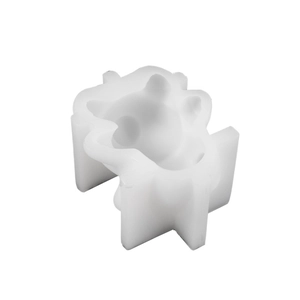 3D cute cow silicone mold for DIY candles and aromatherapy plaster crafts with white base
