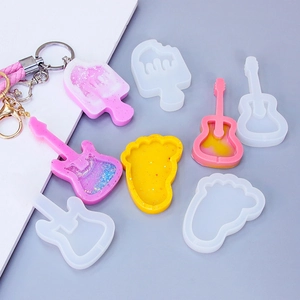 DIY silicone molds for animal and ocean shaped resin keychain pendants and charms
