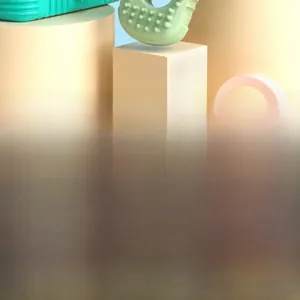 Detail of durable silicone dog chew toy with textured surface and non-toxic material