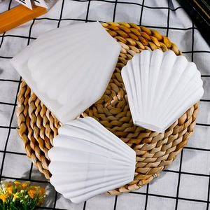 Detail of seashell shaped silicone mold for DIY flower vase and gypsum handicrafts