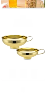 Food-grade wide mouth canning funnel set with long handles for jam and salad dressing