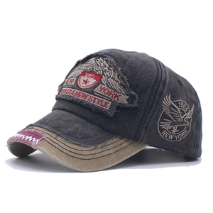 Retro Washed Cotton Baseball Cap For Men Women Distressed Embroidery New York 1985 Adjustable Outdoor Fashion Sun Hat