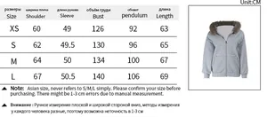 Tableau des tailles pour sweat à capuche noir avec mesures en cm de la taille XS à L