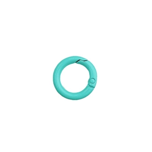 20mm mint green spring ring clasp with a painted finish for DIY jewelry chain making