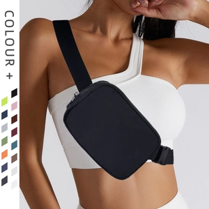 Belt Bag Nylon Waterproof Adjustable Strap Sports Running Fanny Pack Crossbody Chest Bag For Women Men