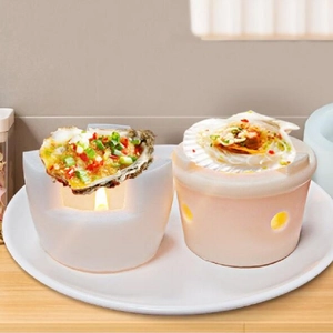 Silikonform Mini Ofenform Für Salzskulptur DIY Kerzen Gips Aroma Diffusor Bastelwerkzeug Hitzebeständig Weiß