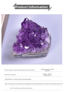Detailed macro view of natural Uruguay amethyst cluster with deep purple crystal texture
