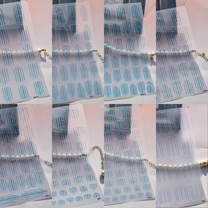 French manicure stencil stickers for DIY nail art with various wave and line designs