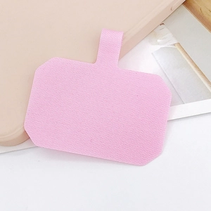 Pink fabric phone lanyard tether tab connector for mobile case accessories