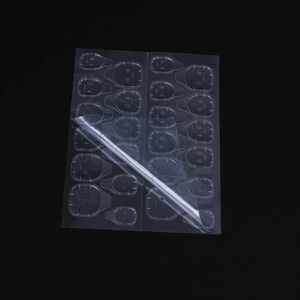 Strong adhesive transparent nail glue stickers with professional wood application stick