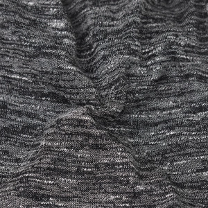 Breathable cotton blend beanie hat with soft heathered grey knitted fabric texture