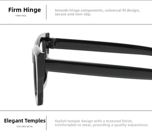 Detailed macro view of durable hinges and elegant glossy temples on stylish eye frames