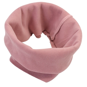 Soft pink noise-reducing earmuffs for dogs made of high-elastic warm fleece material