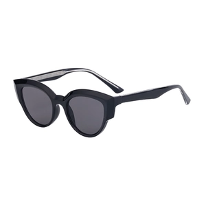 Fashionable black cat-eye sunglasses for women with UV protection and a sleek modern design