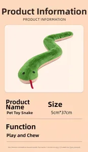 Detail view of green corduroy pet snake toy with 5cmx37cm dimensions for dogs