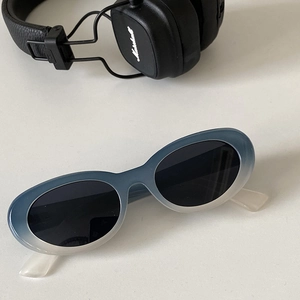 Retro Oval Sunglasses For Women PC Frame AC Lens UV400 Protection Vintage Ins Style Sunshades Eyewear