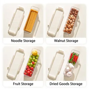 Large capacity airtight noodle storage container with transparent food-grade sealed lid
