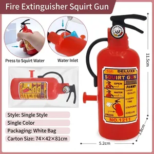 Mini Water Gun Toy Squirt Gun Fire Extinguisher Shape Plastic Outdoor Summer Beach Pool Play Novelty Gift Kids