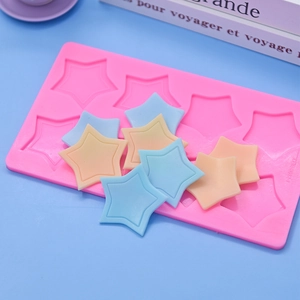 Star Shape Silicone Mold Multi Cavity Flexible Non-Stick DIY Baking Tools For Cake Mousse Chocolate Biscuit Soap Candle