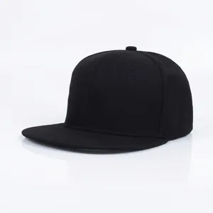 Cappello Da Baseball Snapback Visiera Piatta Poliestere Regolabile Tinta Unita Hip Hop Streetwear Per Uomo Donna