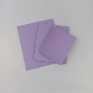 Three lavender purple rectangle jewelry pouches in different sizes for gifts