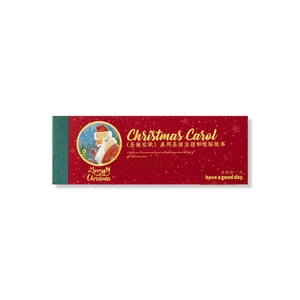 Christmas Carol theme washi sticker book with Santa Claus design for scrapbooking