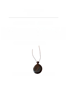 Detailed specs of ethnic wood hip flask pendant necklace with 66cm cord chain and 12.2g weight