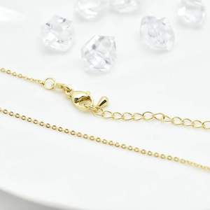 O-Chain Necklace Copper Link With Lobster Clasp Adjustable Extension Chain For DIY Jewelry Making Fashion Accessory