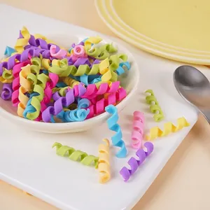 Simulation Pasta Rollen Bunte PVC DIY Handwerk Zubehör Für Slime Ton Kuchen Dekoration Spiral Miniatur Essen Ornamente